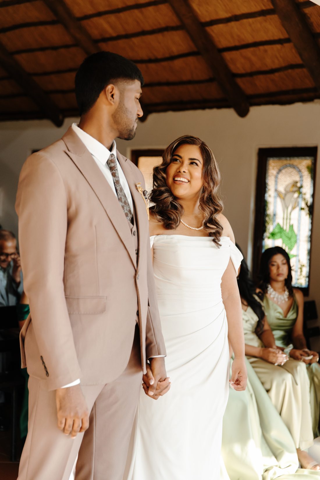 Tanita Brijlal and her husband on their wedding day